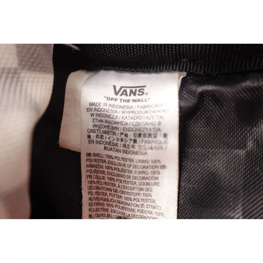 Y2K Skater Grunge Checkered Backpack Vans Old Skool 22L Checkerboard School Bag